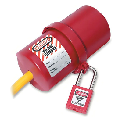 Bloqueo Eléctrico Master Lock 488 Rojo Para Enchufes Termoplástico | Meses sin interés
