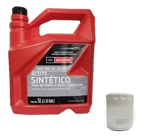 Kit Cambio Aceite Para Ford Escape 3.0 Aceite 5w30 Sintetico