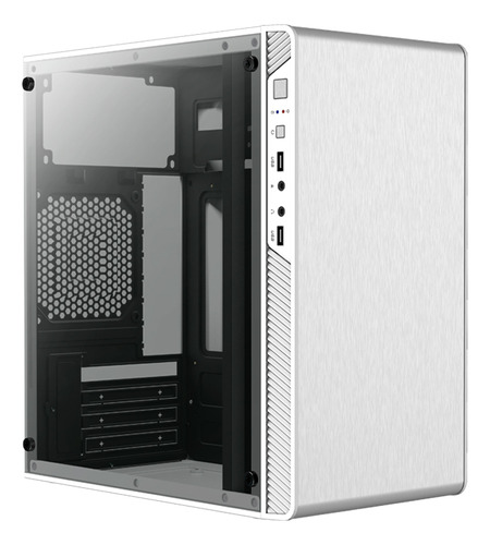 Gabinete Acteck Gi215w M-atx Fuente 500w Acrilico Blanco