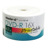 Dvd Imprimible Master-g 4,7gb 16x 50 Unidades