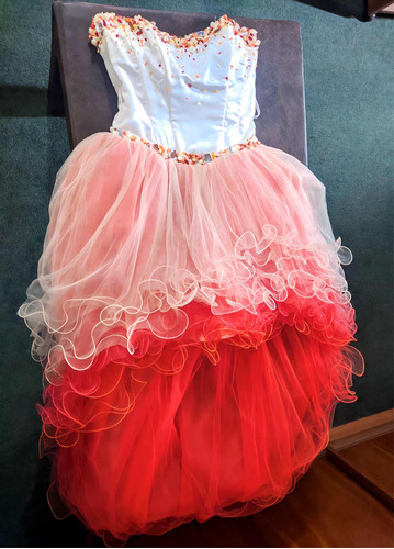 Vestido De 15 Coral 