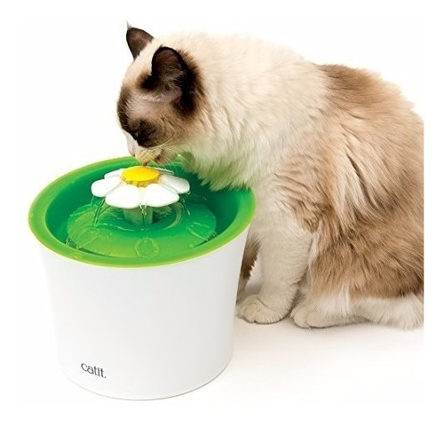 Bebedero Catit Flower Fountain Para Gatos 3 L + 2 Repuestos