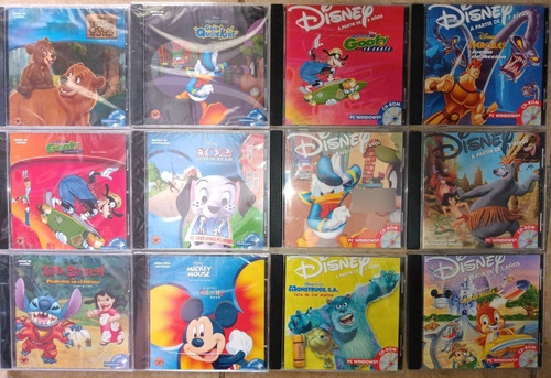12 Disney Pc Windows 95 98 Games Cd-rom Juegos De Acción
