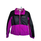 Chamarra Columbia Fleece Fucsia Con Negro Para Niña 6 Años