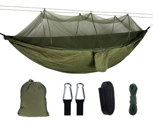 Juego De Hamaca Doble Para Acampar Al Aire Libre Con Mosquit