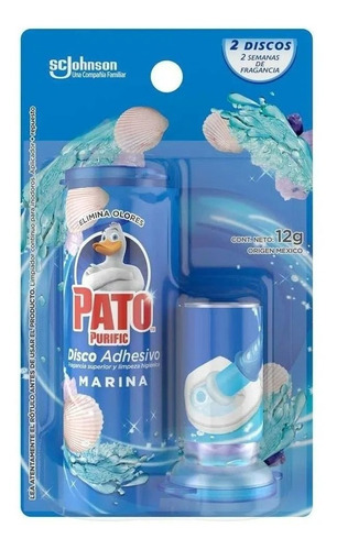 Pato Purific Disco Adhesivo Baños Inodoro Marina