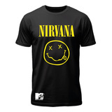 Polera Nirvana Banda Rock Band Kurt Cobain Mtv