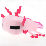 Figura De Peluche Axolotl De 8 Pulgadas De Minecraft Basic