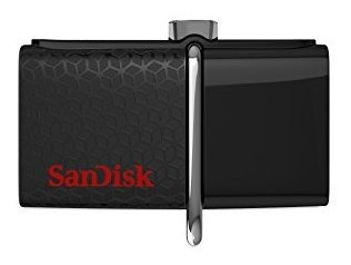 Unidad Sandisk 32gb Ultra Dual Usb 3.0 Color Negro