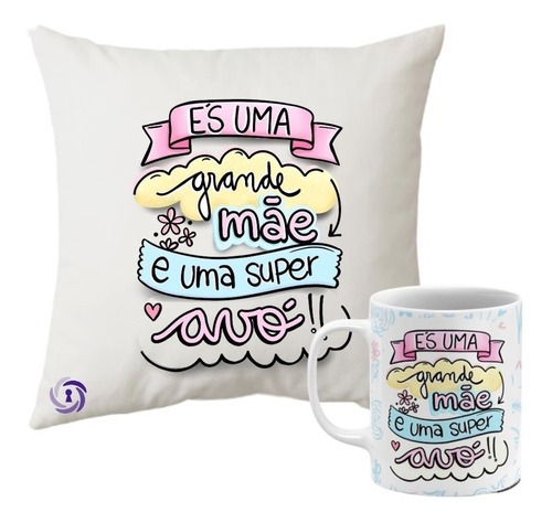 Kit Almofada E Caneca Presente Mães Esposa Mulher Promoção !