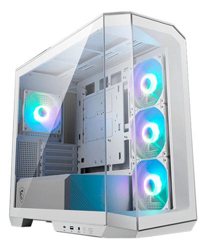 Gabinete Msi Mag Pano M100r Pz White M-atx/ Mini Itx 