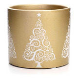 Vaso Dourado Natal Cimento D'rossi