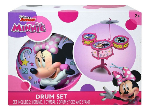 Batería Infantil Drumset Minnie Mouse Caja Maltratada
