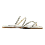 Sandalia Con Brillo Flat Casual Para Mujer Walki Dorothy