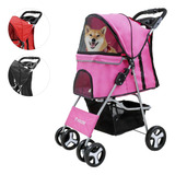 Carreola Plegable Resistente Mascotas Perros Gatos