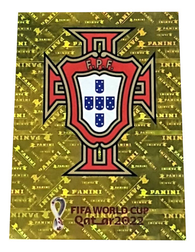 Figurinha Dourada Copa 2022 - Escudo Portugal 