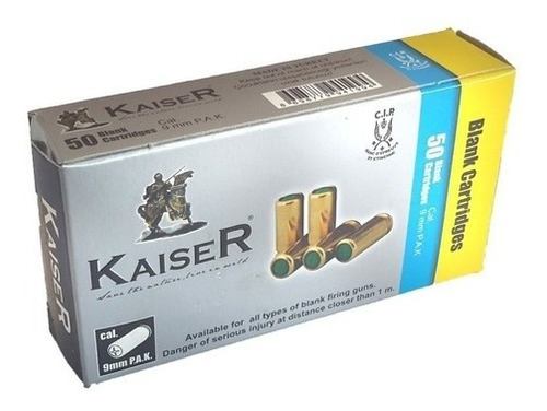 Fogueos 9mm Kaiser 50 Unidades