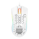 Mouse Gamer Redragon Storm Elite M988 White Blanco Rgb 1600