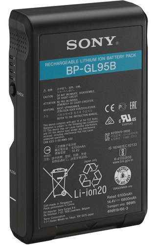 Bateria Original Sony Bp-gl95b 14,4v Lítio V-mount 98 Wh Nf