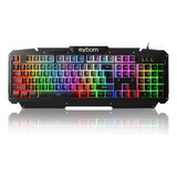 Teclado Gamer Semi Mecânico Usb Abnt2 Iluminado Led Bk-g200