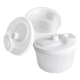 Centrifugador Escurridor Verduras Plástico Blanco Carol