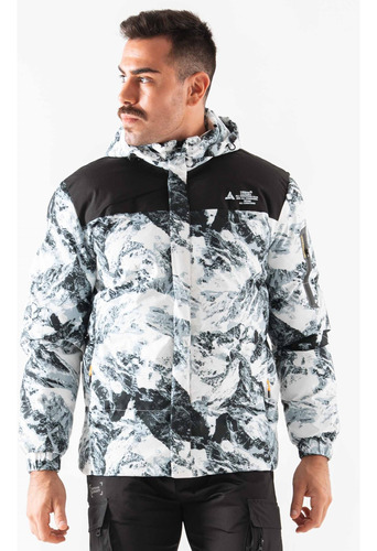 Campera Hombre Sublimada Urban Luxury Impermeable Camperon 