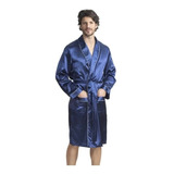 Bata Hombre Satin Seda Camison Kimono