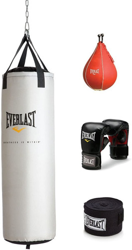 Everlast - Kit De Bolsa De Platino Pesada De 70 Lb