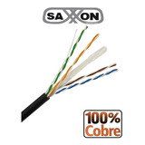 Saxxon Bobina Cable Utp 305m Cat6 100% Cobre Outp6cop305ne