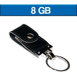 Usb Memoria 8gb Llavero Piel Económica Logo 5pz Ut Usb070