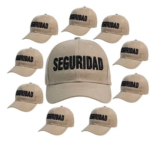 Gorra Seguridad Bordado 3d. Pack 10 Piezas. | Meses sin interés