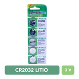 5 Pilas Cr2032 Litio 3v. Boton Alarma Balanza Llaves De Auto