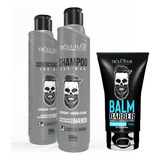 Tróia Hair Shampoo + Condicionador Cabelo E Barba + Balm