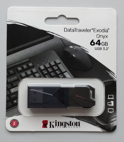 Pendrive Kingston Datatraveler Exodia 64gb 3.2 