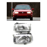 Par Faros Volkswagen Jetta A3 Cristal 1993 Al 1999 Cromado