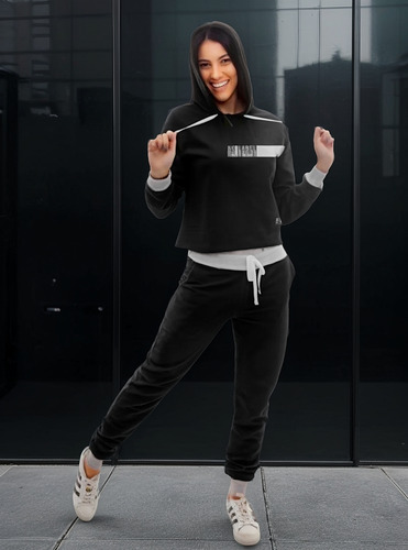 Conjunto Moletom Flanelado Feminino Byg Fitness Bruna