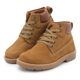 Bota Piel Infantil Gamuza Dogi® Color Canela 12-21.5