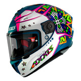 Casco Para Moto Mate Azul Talla L Star Axxis