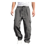 Nuevo Pantalón Cargo De Hombre C, Fino, Multibolsillos,