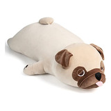 20 Inch Pug Stuffed Animal, Lazy And Cuddly Dog Plush P...