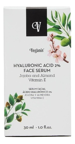 Veganis Serum Facial Ácido Hialurónico Antiedad Antiarrugas Tipo De Piel Sensible