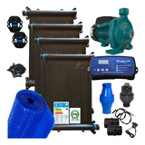 Kit Aquecedor Solar Piscina Completo 18m2 6x3 Placa Aquecime