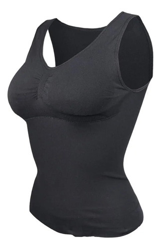 Camiseta Sin Mangas Acolchada Para Mujer Shapewear Para Cont