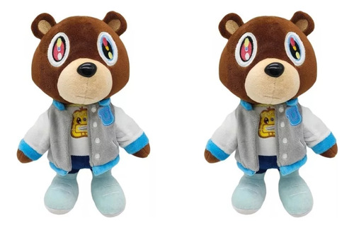 2 Pieces Rrr Peluche Kanye Teddy Bear Juguete Para Niños