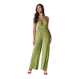 Entero Jumpsuit Mono Halter Escote Espalda Fiesta  El 149