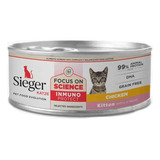 Alimento Húmedo Para Gato Sieger Katze Lata Kitten Pollo 90g