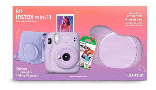 Kit Camera Instax Mini 11 Bolsa S. Lilas