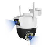 Cámara De Seguridad Wifi Robótica Dual Nocturna Luz Led 360