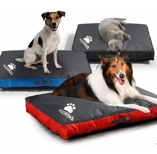 Colchon Cama Perros Grandes Antidesgarro Premium Impermeable