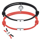 Pulseras Hombre Amigos Magneticas Sol Y Luna Resistentes